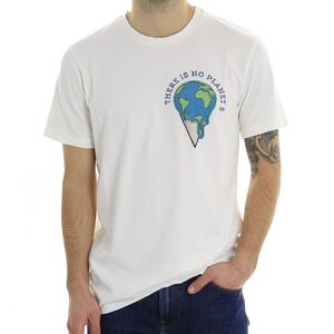 T-SHIRT NO PLANET B BIANCO